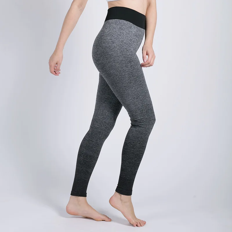 Whoerenty Women's New Workout Elasticity Leggings Casual Hips Classical Gradient Color Pants Fitness Leggings Leggings