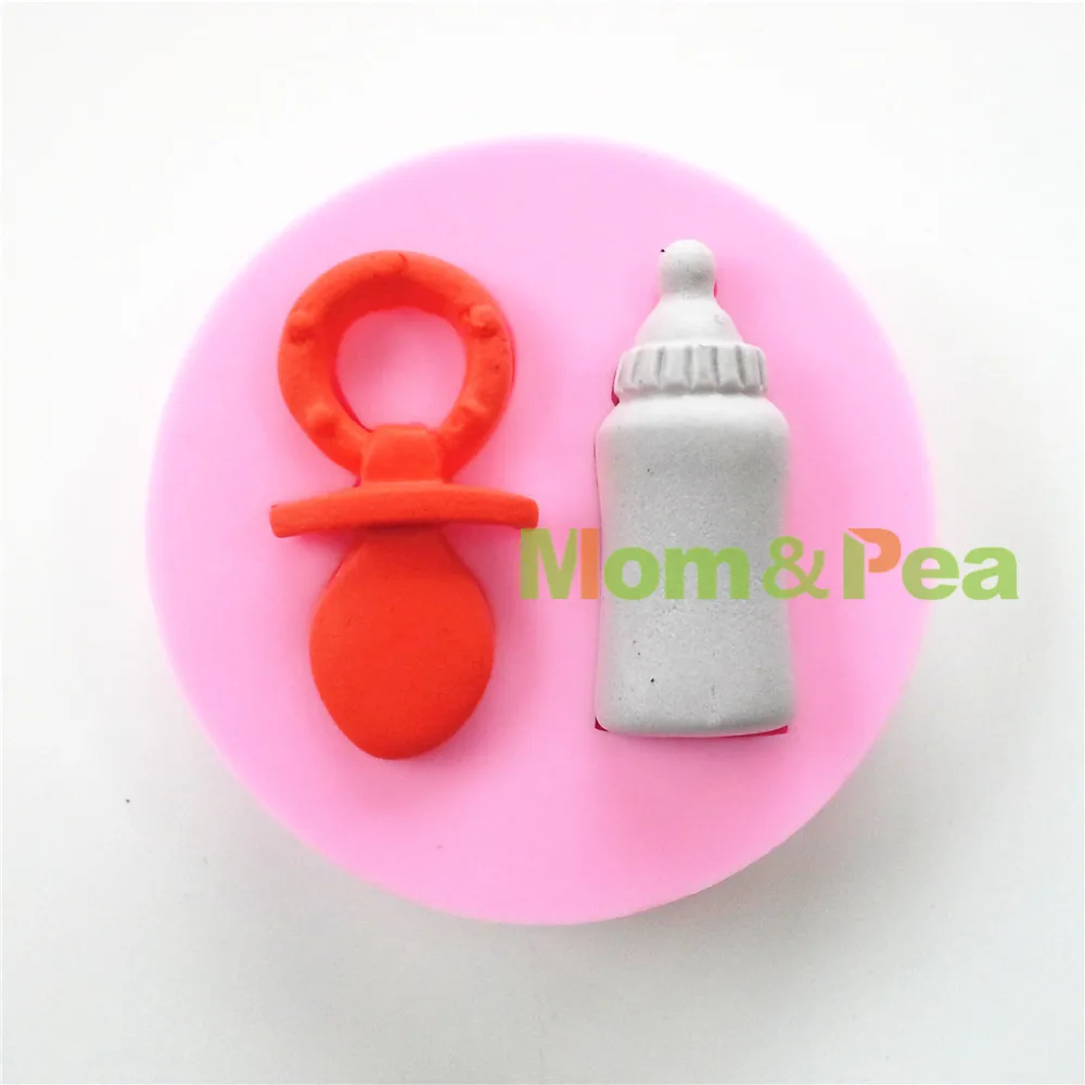

Mom&Pea 0704 Free Shipping Milk Bottle Shaped Silicone Mold Cake Decoration Fondant Cake 3D Mold