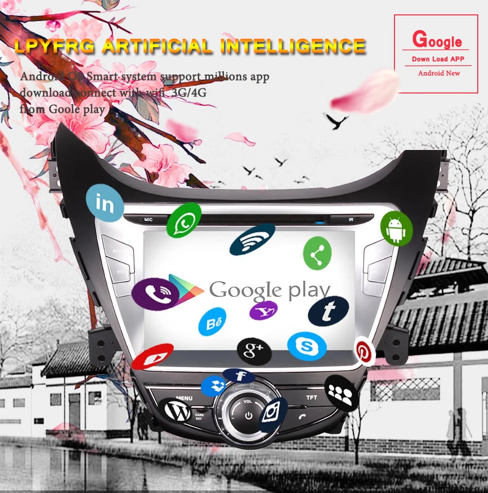 Excellent 2DIN Android 9.0 Car DVD player with GPS audio Radio BT/TV car multimedia headunit for Hyundai Elantra/Avante/I35 2011 2012 2013 4 Excellent 2DIN Android 9.0 Car DVD player with GPS audio Radio BT/TV car multimedia headunit for Hyundai Elantra/Avante/I35 2011 2012 2013 4