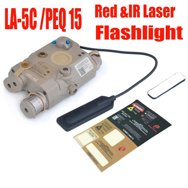Лазерный и фонарик ELEMENT PEQ 15 / LA 5C UHP для охоты (EX 396) два цвета|element peq|peq 15flashlight and laser |