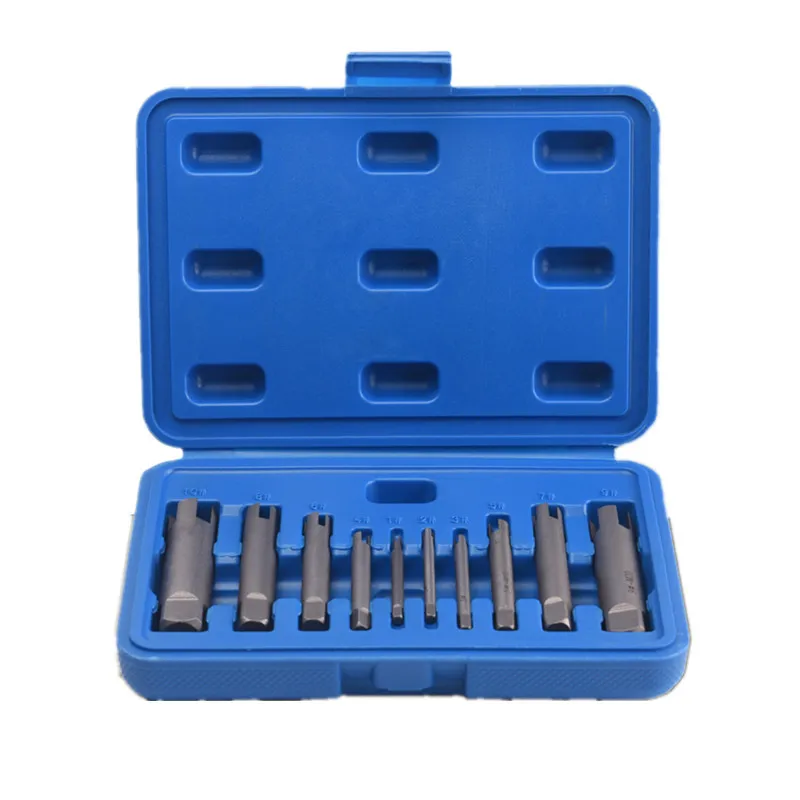 

HSS 6/9/10Pcs Flute Broken Tap Extractor Set Steel Damaged Head Taps Remover Removal Tool Repair Hand Tools