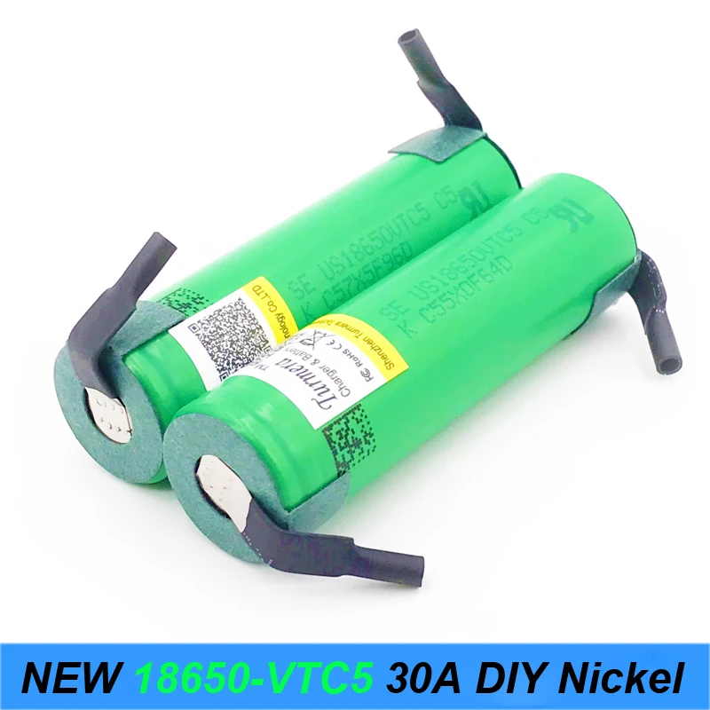 

NEW Original 30Amp Discharging 3.7V US18650 VTC5 With stripe 2600mAh Rechargeable Batteries for 12v electric screwdriver set AU
