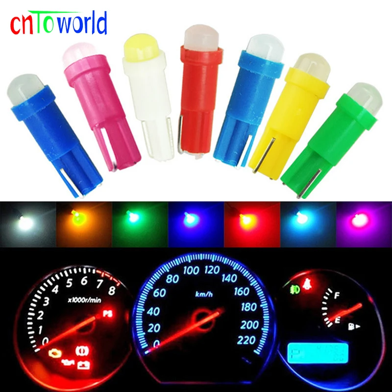T5,286 1x Blue 3-LED 12v Dashboard Interior Light Bulb