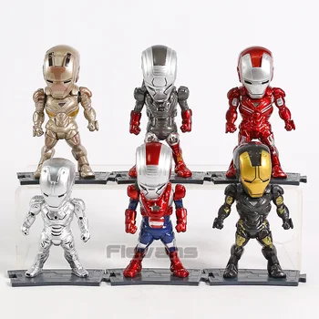 

Iron Man Mark MK 2 20 21 22 33 PVC Figures Mini Iron Man Armor Collectible Model Toys 6pcs/set