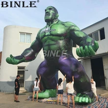Удивительные 7mH Мстители персонажи мультфильмов гигантские надувные Халк Зеленый человек супергероя для рекламы