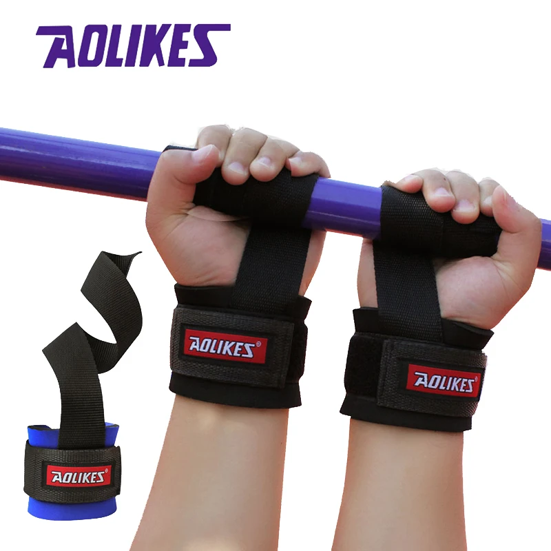 

AOLIKES 1 Pair Wrist Band Men Adjustable Wristband Brace Wrap Bandage Gym Strap Wrist Support Band For Weight Lifting Exercise