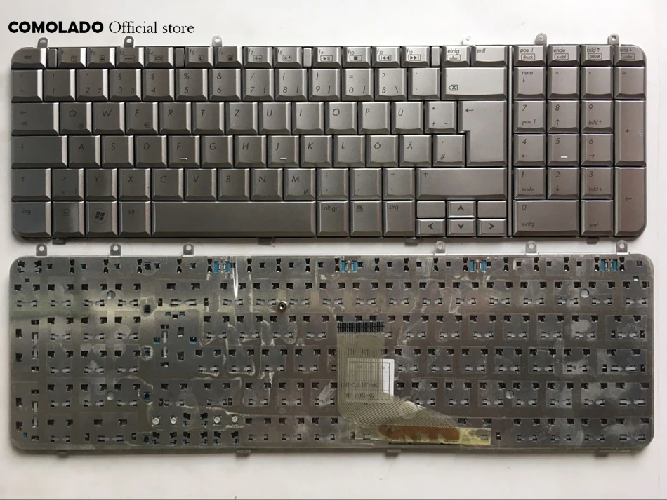 GR Germany Keyboard For HP DV7 DV7T DV7Z DV7-1000 DV7-1100 DV7-1200 DV7-1500 DV7T-1000 Series Silver Laptop Keyboard GR Layout