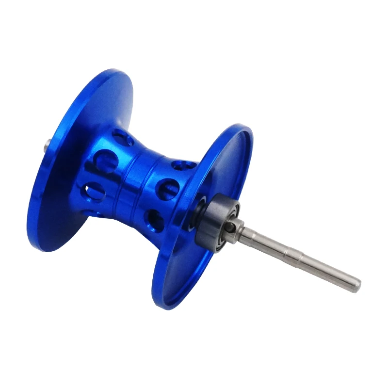 Jjing V-shape катушка для наживки с ЧПУ Alumibum окислительная запасная катушка магнитная катушка для наживки Замена для наживки колеса - Цвет: Blue