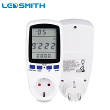 AC 200V-250V Power Energy Meter Digital Wattmeter Electric Voltage EU plug Electronic Monitor Analyzer Electrical Measuring Tool eu plug digital voltage wattmeter power analyzer power meter eu britain power meter electric energy meter a multimeter