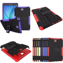 Hh-xw dazzle impacto armor híbrido pata de cabra duro de tpu + pc back case para samsung galaxy tab a 8.0 pulgadas p350 p355c t350 sm-t355 t355