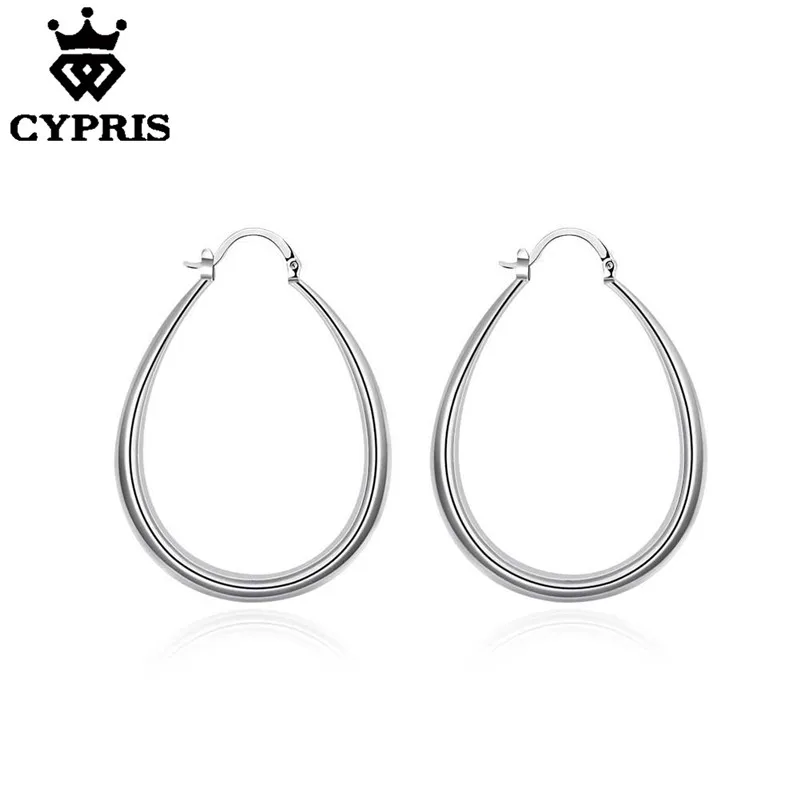 

Super Deal Lose money big huge Wholesale retail silver earrings silver oval fashion jewellery Earrings Ohrringe women CYPRIS