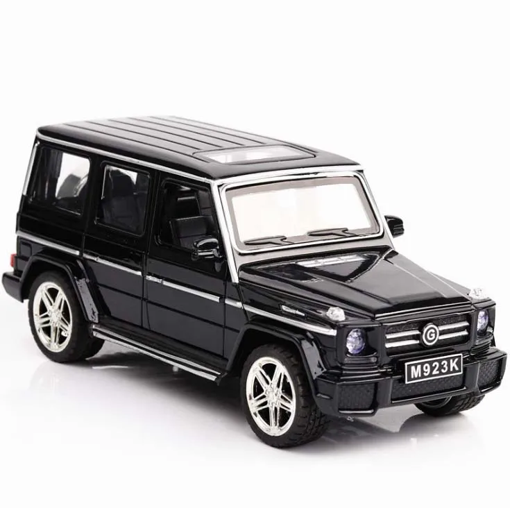 1:24 G65 SUV AMG, модель автомобиля из сплава, игрушка со звуком, светильник, игрушка для автомобиля, игрушки, белый, черный, для мальчиков, детский подарок - Цвет: Черный