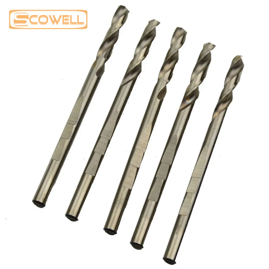 10PACK 6.35*103mm Arbor Pilot Drill Bits, Fully Ground Center Drill Bits for Hole Saw, HSS Arbor