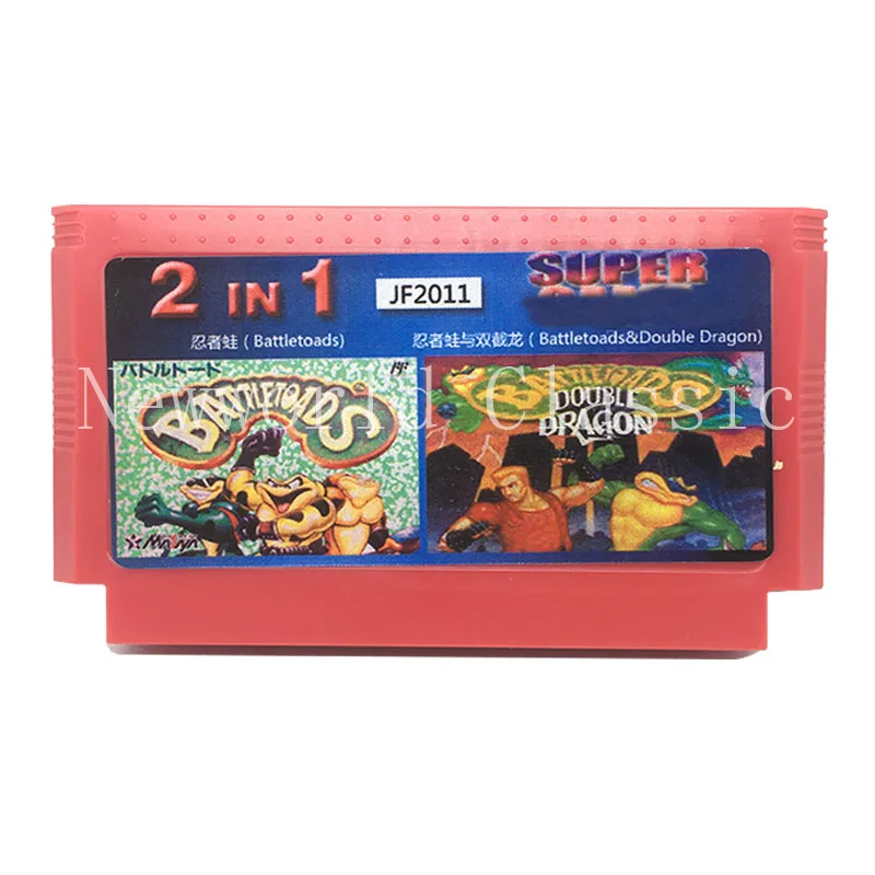 

2in1 (Battletoads/Battletoads&Double Dragon) for 8 bit 60 pins Game Card Subor Game Player