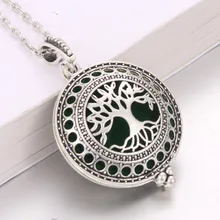 

1pcs Aroma Diffuser Necklace Open Antique Vintage Lockets Pendant Perfume Essential Oil Aromatherapy Locket Necklace With
