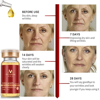 

12ML Collagen Argireline Aloe Vera Collagen Rejuvenation Anti-aging Cream Whitening Hydrating Anti Wrinkle Serum Face Skin Care