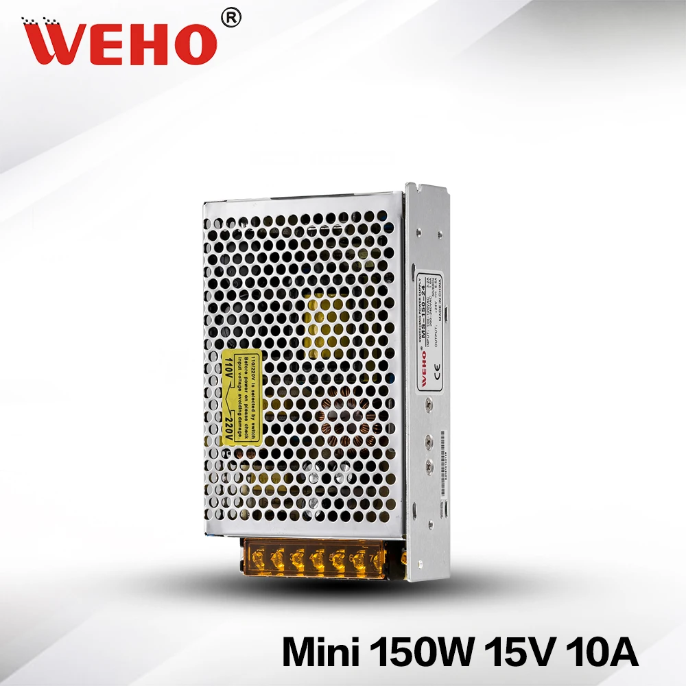 

(MS-150-15)Single output mini AC 220v to 15v DC 10A CE switching power supply