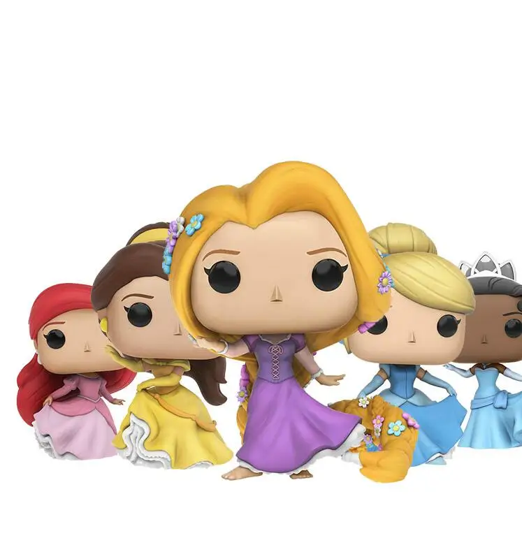 

Funko Pop Anime Cartoon Princess Elsa Bell Alice Anna Snow White Cinderella Collection Model Toy Movie Action Figure Kids Toys