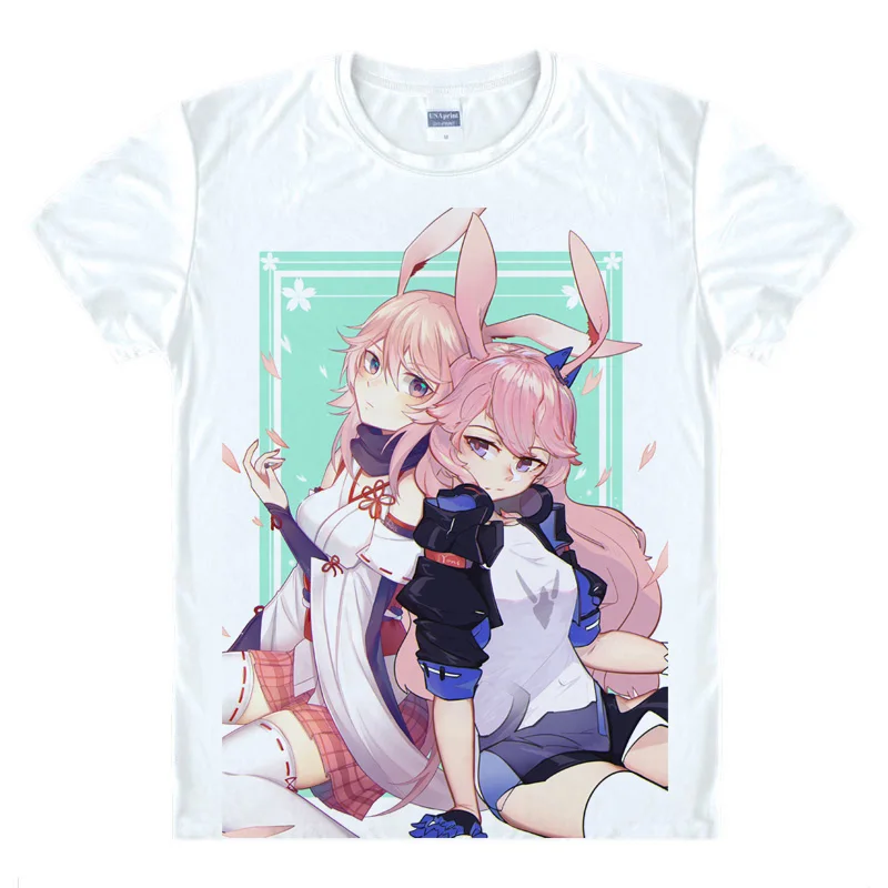 Мужская футболка Coolprint Honkai Impact 3rd Yae Sakura no Повседневная премиум класса с принтом