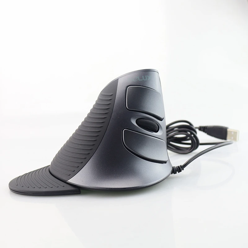 Delux M618 компьютерная Проводная вертикальная мышь эргономичная Mause USB 1600 DPI