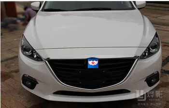 

for Mazda 3 AXELA 2014 2015 2016 chrome plated before the machine cover shield, trim molding grille trim flue gas grill bar