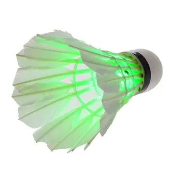 

10X Wholesale 5Pcs Beautiful Green Dark Night LED Badminton Shuttlecock Birdies Lighting New