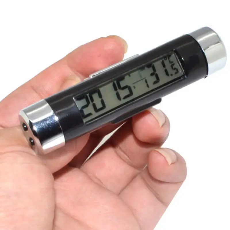 Car LCD Digital Car Clock Thermometer with Blue Backlight Car Air Vent Clip-on Alarm Clock Automotive Interior Car Accessories Car LCD Digital Car Clock Thermometer with Blue Backlight Car Air Vent Clip-on Alarm Clock Automotive Interior Car Accessories