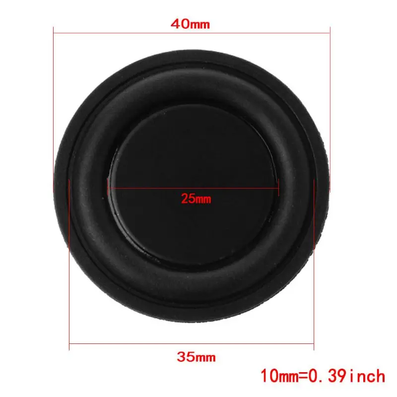 

40mm Passive Radiator Subwoofer Speaker Vibration Membrane Bass Rubber Woofers Drop Shipping Support