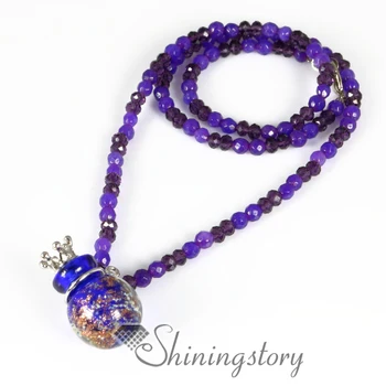 

ball glitter diffuser locket venetian glass aroma necklace essential oil diffuser necklaces wholesale essential oils jewelry