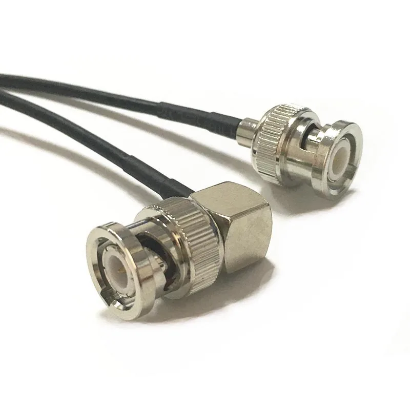 BNC штекер правый угол прямой BNC для SDI видео сигнала передачи камеры RF Pigtail мягкий 50 Ом RG174 коаксиальный кабель