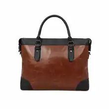 2019 New leather Men Bag Leisure Men's Business Messenger Bags Portable Briefcase Bag Laptop 14 Inch Leather Handbag mshg hong kong crocodile leather men handbag leisure business briefcase cross section men bag
