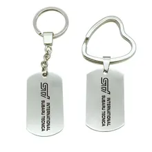 1 шт. металлический брелок для ключей с логотипом Subaru sti, эмблема, автомобильный держатель для ключей