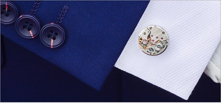 SAVOYSHI Классическая рубашка запонки для мужчин бренд высокого качества Серебряные механические часы запонка двигатель пуговицы запонка в деловом стиле подарок