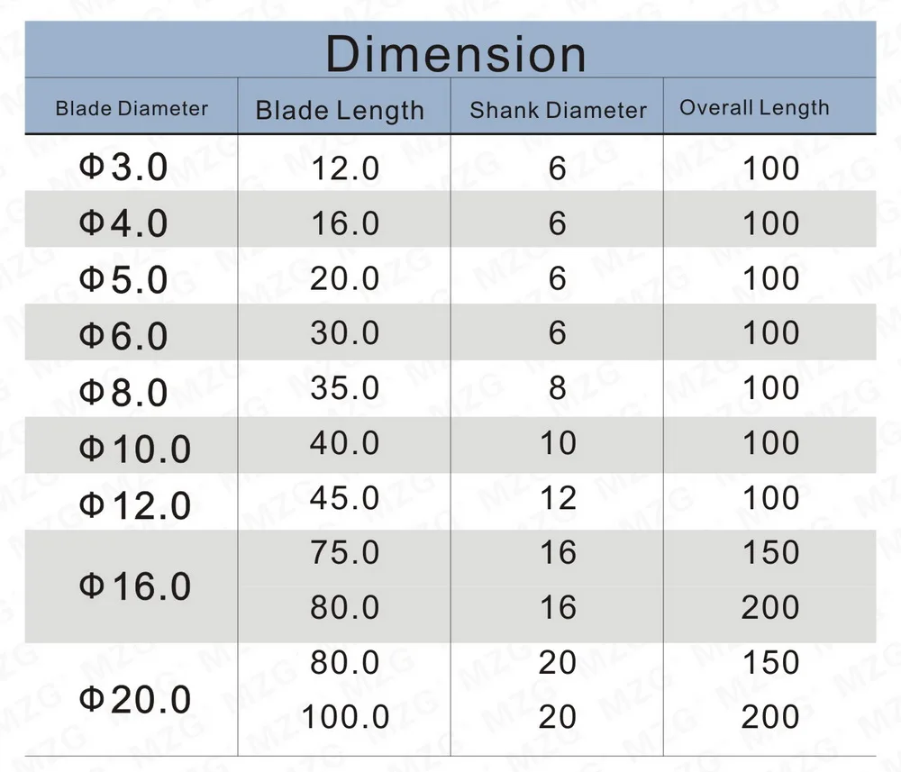 MZG удлинить концом 75l Резка HRC55 4 Флейта 4 мм 6 мм 10 мм 12 мм сплава карбида Вольфрам сталь Измельчители
