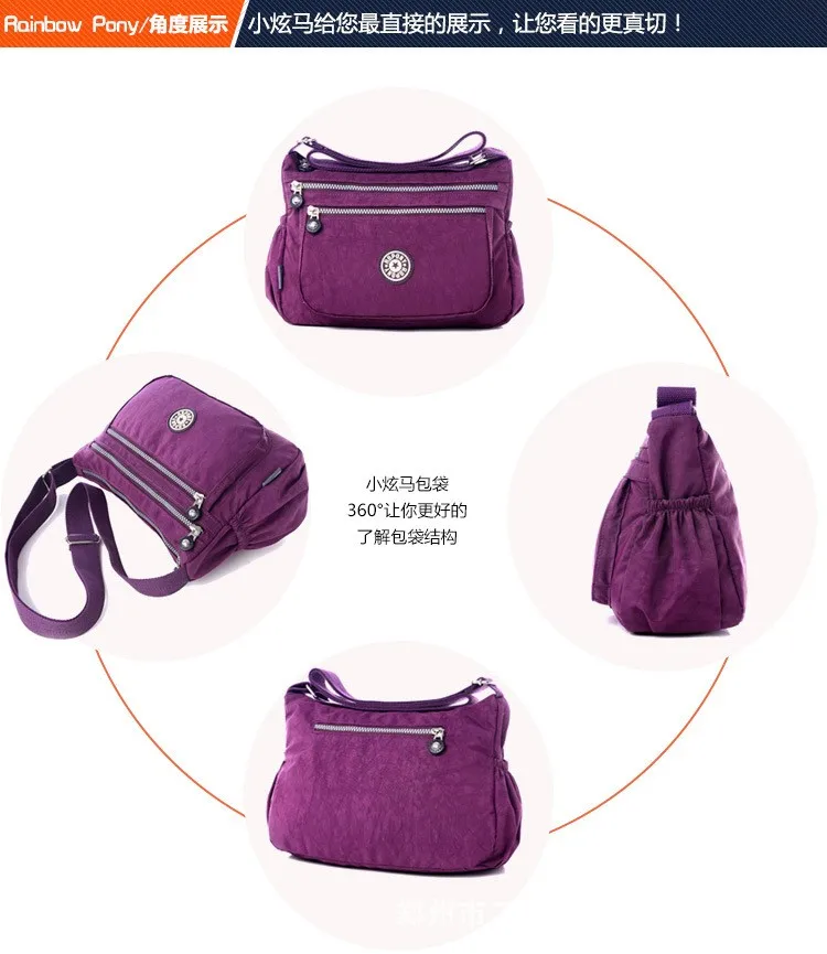 Известный бренд, Женская оригинальная оксфордская сумка на плечо, женские сумки-мессенджеры, маленькие сумки, тканевая сумка через плечо, нейлоновая сумка, водонепроницаемая
