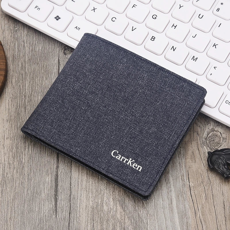 

Men's Wallet Cross Section Touch Sanding Cloth Bag Korean Fashion Student Wallet