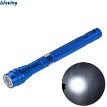 1 ШТ. Гибкий Фонарик Телескопические Факел 3 LED Magnetic Pick Up Tool 2017 Новый Duable Велосипед Передний Головной Свет 11 Января
