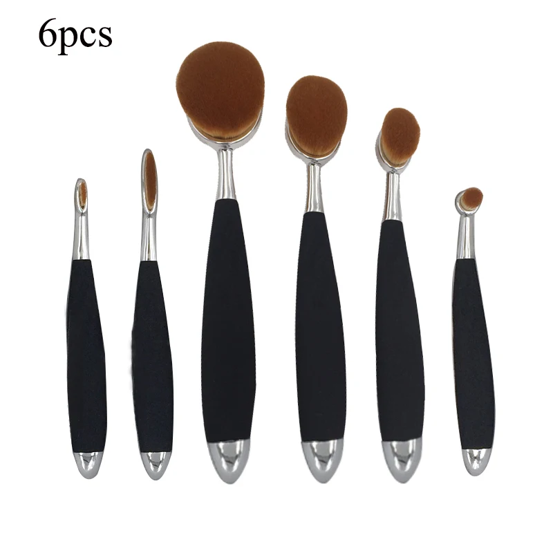 

6PCS Cosmetic makeup brush ornado Shape blush brushHigh Quality eyeshadow brush set Recision Scavenging Brush esponja maquiagem