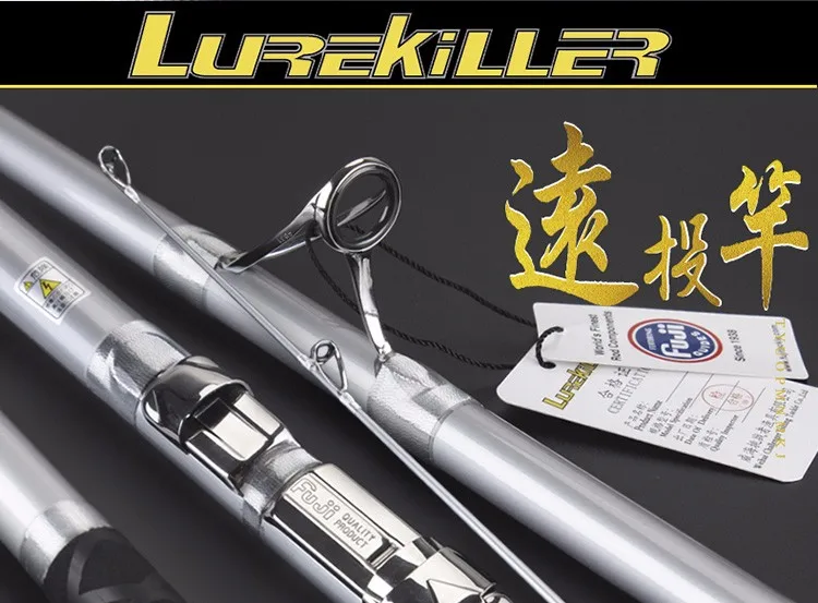 Lurekiller Japan Full Fuji Surf Rod 4,20 м 46 т карбоновая 3 секции 80-150 г/100-250 г удочка для серфинга