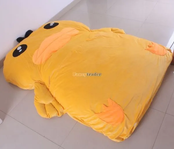Fancytrader New 220cm X 155cm Super Cute Giant Yellow Rubber Duck Bed Carpet Tatami Sofa, FT90478 (4)
