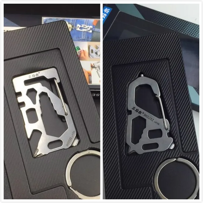 

HIgh quaity keychain multi tool stainless steel portable mini multi tool 2pcs/lot