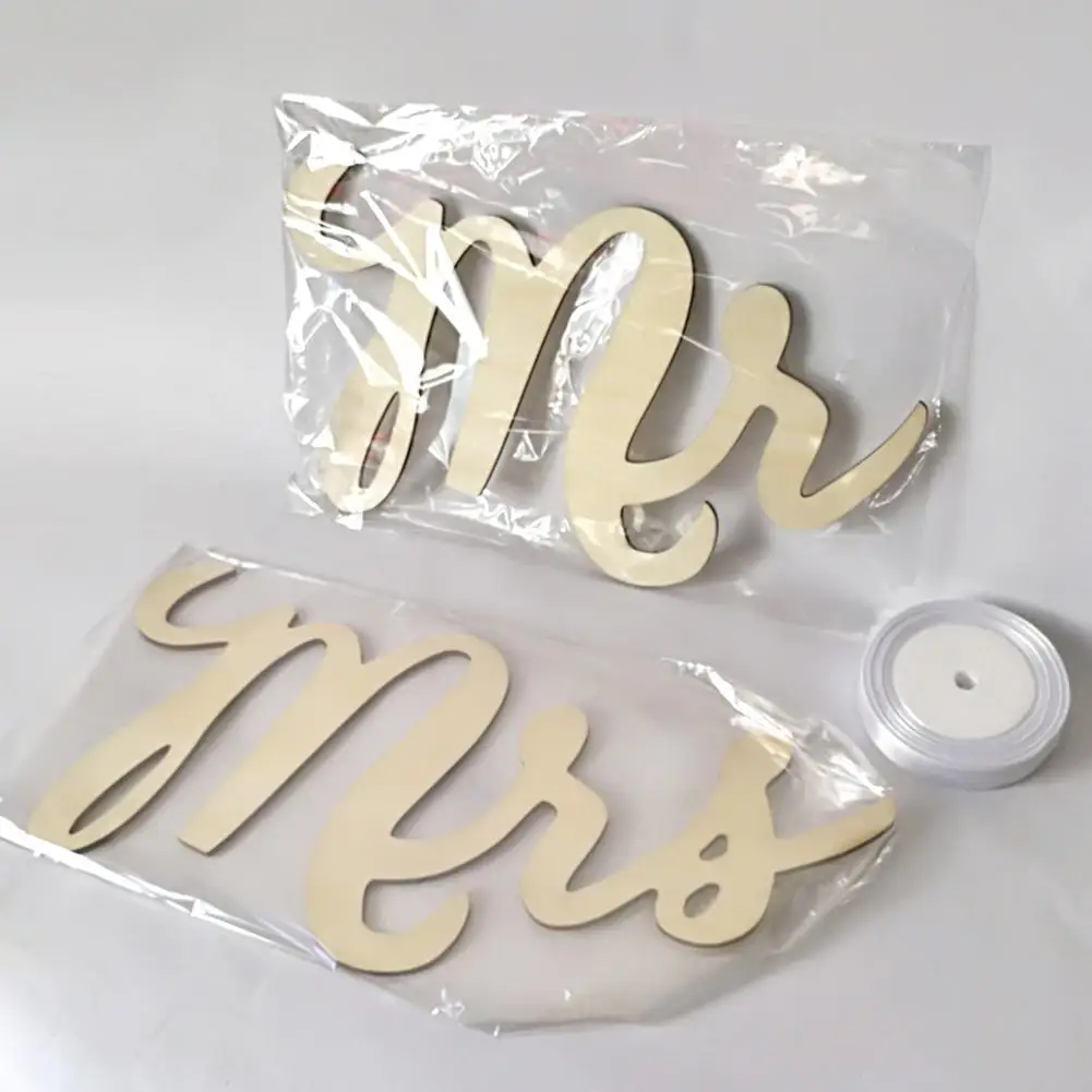 CC 2pcs Antique Wedding Wooden Chair Logo MR And MRS Chair Wood Sign Photo Props Wedding Chair Decoration Party Sign CC 2pcs Antique Wedding Wooden Chair Logo MR And MRS Chair Wood Sign Photo Props Wedding Chair Decoration Party Sign