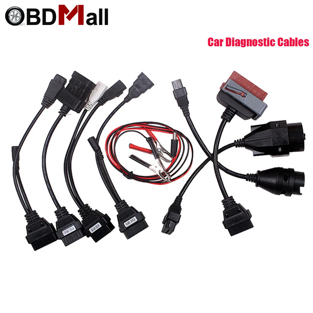 

8 PCS Cars Cables For CDP Pro VD TCS OBD2 OBDII Cars Diagnostic Tool Cables And OBD 2 Auto Diagnosis Adapter Cable Connector