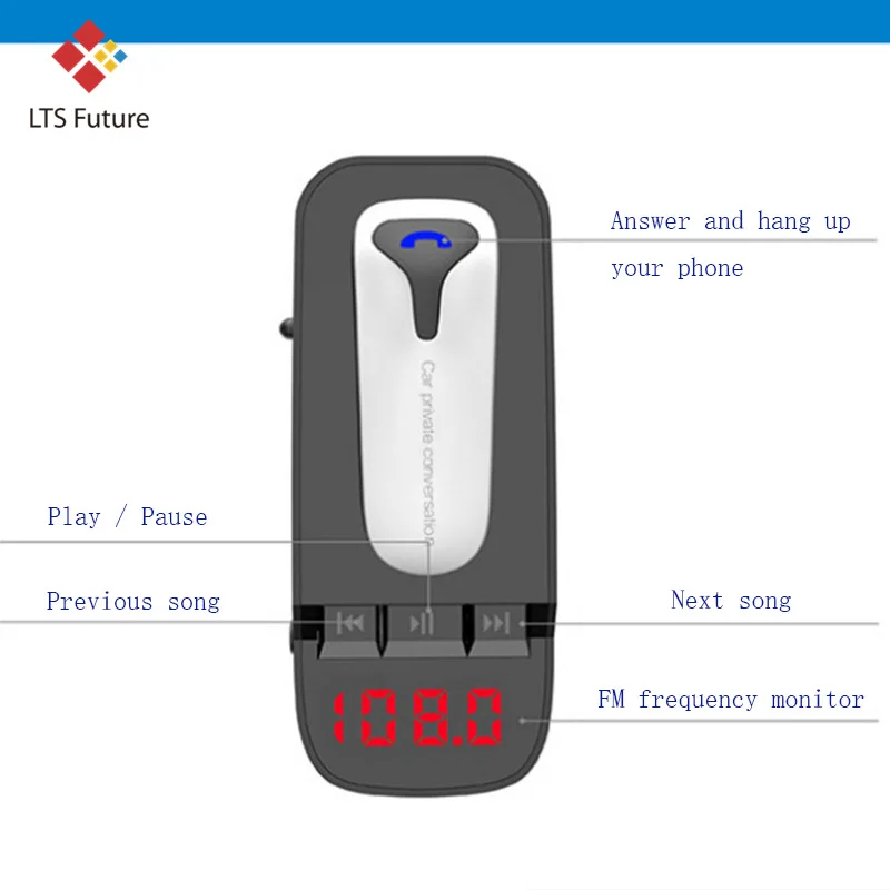 Qc 3,0 Quick Charge Bluetooth Handsfree автомобильный телефон Зарядное устройство Private звонок быстро авто зарядки адаптер Mp3 Hands Free плеера