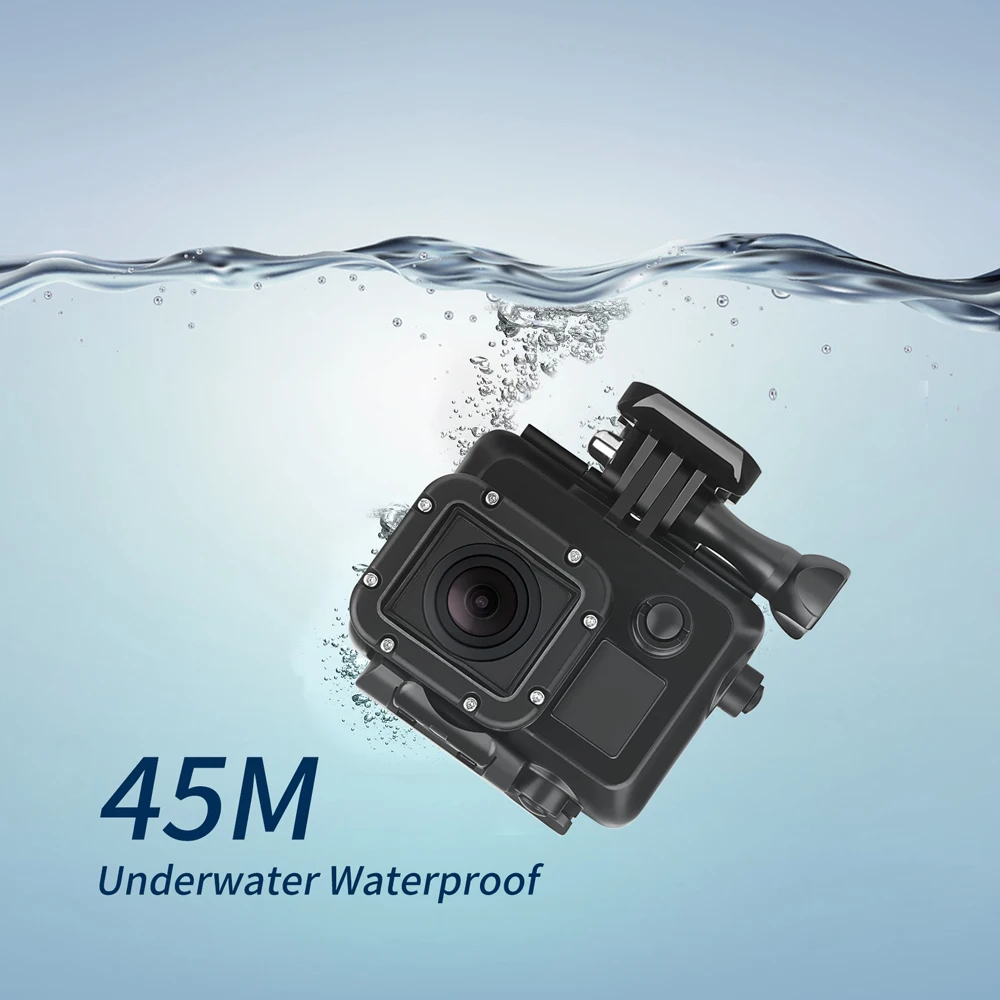 Водонепроницаемый чехол для съемки под водой 45 м для GoPro Hero 4 3+/4, защитный чехол для экшн-камеры Go Pro