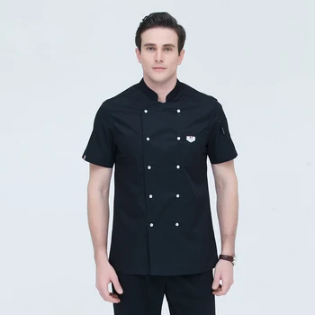 

High Quality Breathable Chef Uniform Jacket Restaurant Hotel Kitchen Cook Suit Food Services Coat Waiter Work Overalls Clothes