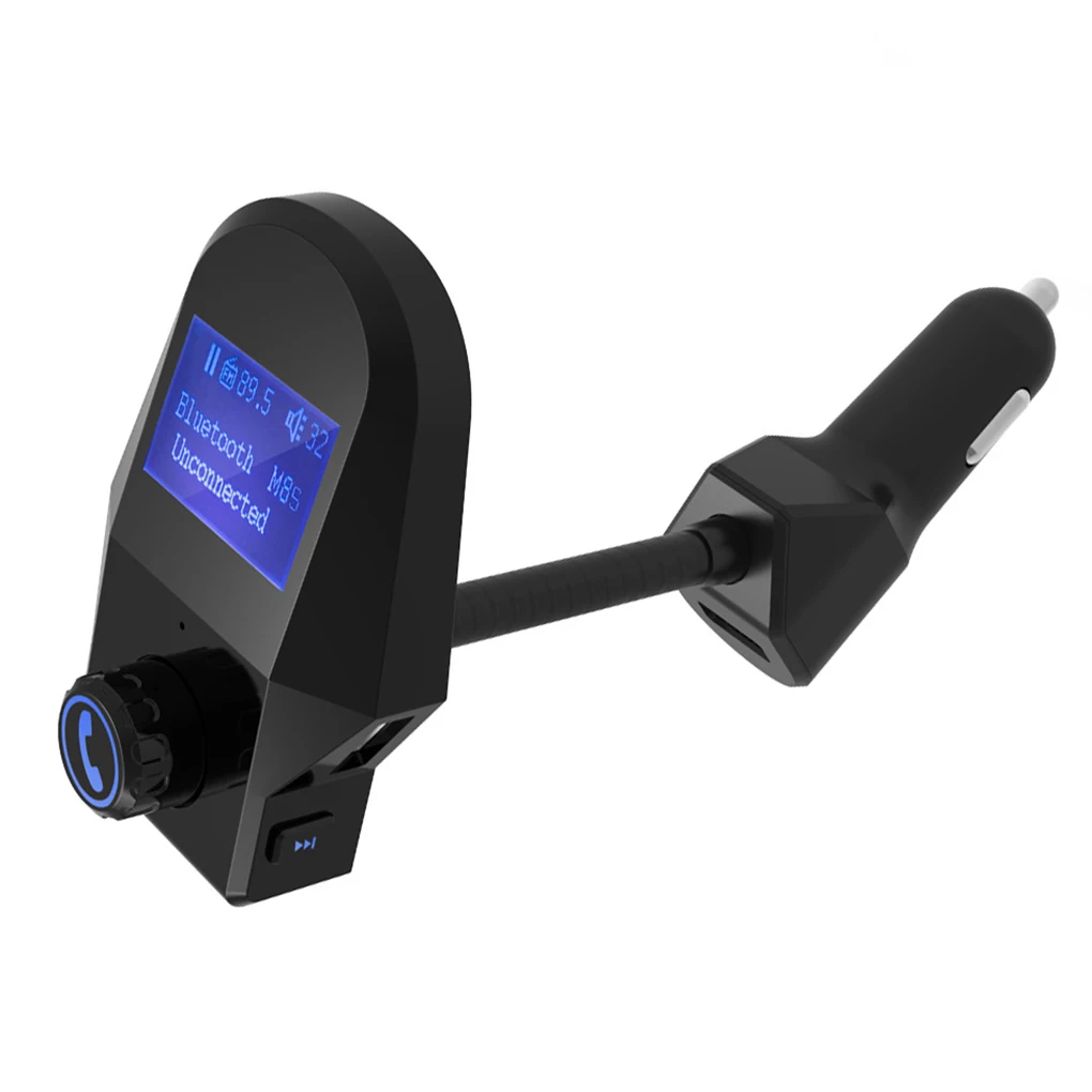 Bluetooth автомобильное зарядное устройство двойной USB MP3-плеер fm-передатчик Поддержка TF карты/u-диск AUX громкой связи ЖК-дисплей
