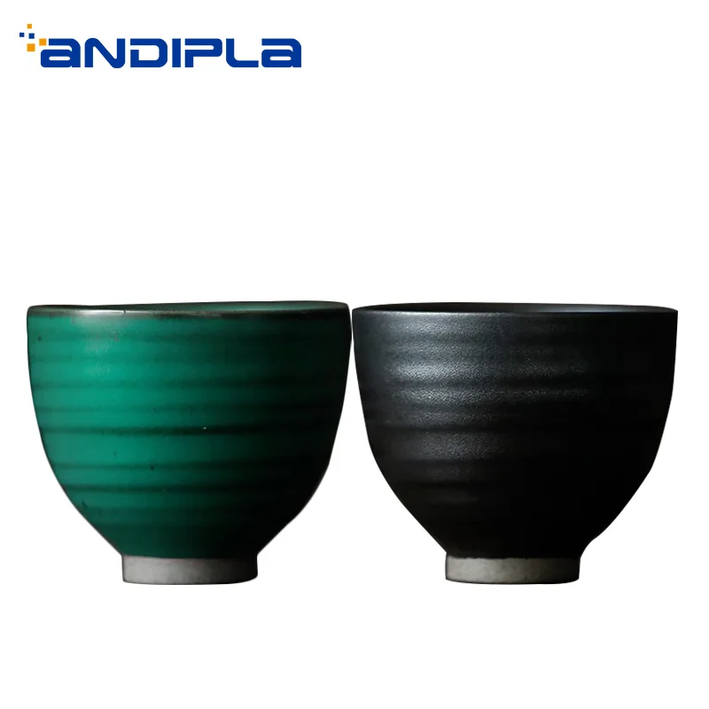 

45ml Japanese Style Teacup Ceramic Pottery Cups Thread Small Tea Bowl Cup Tea Ceremony Container Teaware Drinkware Decor Crafts