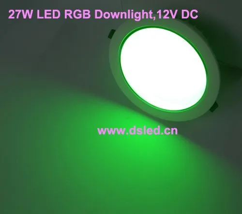 Бесплатная доставка DHL! Новинка! Высокая мощность 27 W светодиодный RGB светильник, светодиодный RGB утопленный свет, DS-CSL-60-27W-RGB, 9*3 W RGB 3in1, 12 В