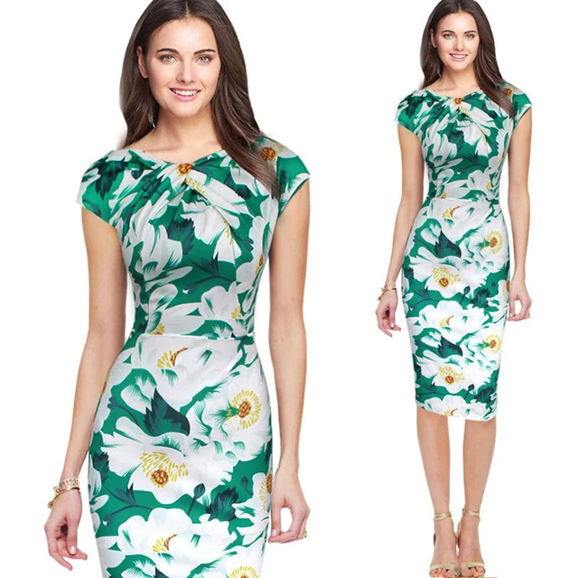 Formal Fitted Midi Dress